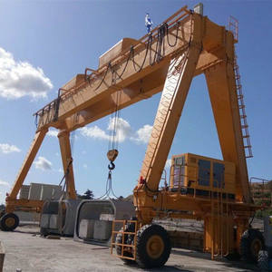 رافعة جسرية متحركة MGK ذات عارضة مزدوجة بإطارات مطاطية، رافعة جسرية بحمولة 20 طن للبيع - Product Image 6