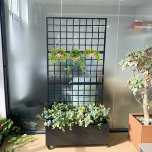 Serie di Vasi per Fiori in Acciaio al Carbonio Nero Opaco, Contenitore per Piante da Giardino Resistente alla Ruggine, Personalizzazione OEM - Product Image 5