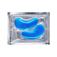 Vente en gros usine : Patchs oculaires en gel hydrogel multi-couleurs à base de cristaux, masque pour les yeux au collagène, atténuant les ridules et les cernes