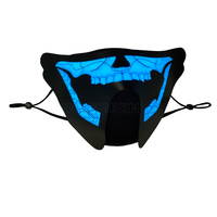 Masque LED lumineux à prix bas, design égaliseur EL, pour fête de Noël, effets horreur et clignotants, pour une soirée amusante