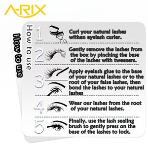 A-RIX Full Faux Mink Strip Eyelashes Natural Short False Lashes <b>Cat</b> Eye Clusters Lightweight Wearable Makeup at Home - Product Image 6