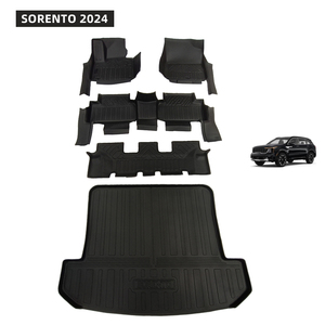 Tappetini Auto in TPE con Protezione Impermeabile per Tutte le Stagioni per <span class=keywords><strong>Kia</strong></span> <span class=keywords><strong>Sorento</strong></span> 2024, Set Completo di 3 Pezzi Personalizzati - Product Image 1
