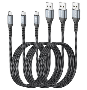 Cable de Carga Rápida SUNGUY de Nailon Trenzado Tipo A a Micro-B de 18 W, Cable de Datos Retráctil de Alta Velocidad para Teléfono y Portátil - Product Image 6