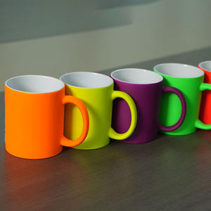 <span class=keywords><strong>BestSub</strong></span> Tasse à café fluorescente en céramique blanche de 11 oz du fabricant Tasse de haute qualité sublimation vierge allant au micro-ondes - Product Image 3