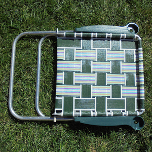 Portavasos plegable de poliéster bohemio vintage a rayas, reposabrazos, silla palmeada para césped, moderna para uso en Playa y exteriores - Product Image 2