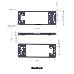AGFRC MT200 11,2G A200BHMW Servo Upgrade RC Car Part Aleación de aluminio <span class=keywords><strong>6061</strong></span> Bandeja de montaje - Product Image 2