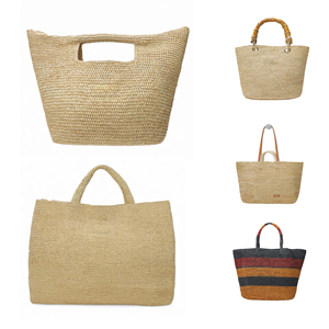 Sacs fourre-tout en raphia naturel de <span class=keywords><strong>Madagascar</strong></span> tendance 2025, multi-styles, faits à la main, sacs à main pour femmes, produits en gros - Product Image 1