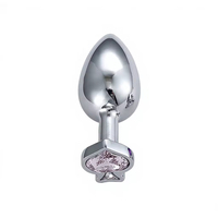Plug anal en métal de marque privée, base poker (Pique, Cœur, Épée, Trèfle), avec gemmes remplaçables, pour hommes et femmes