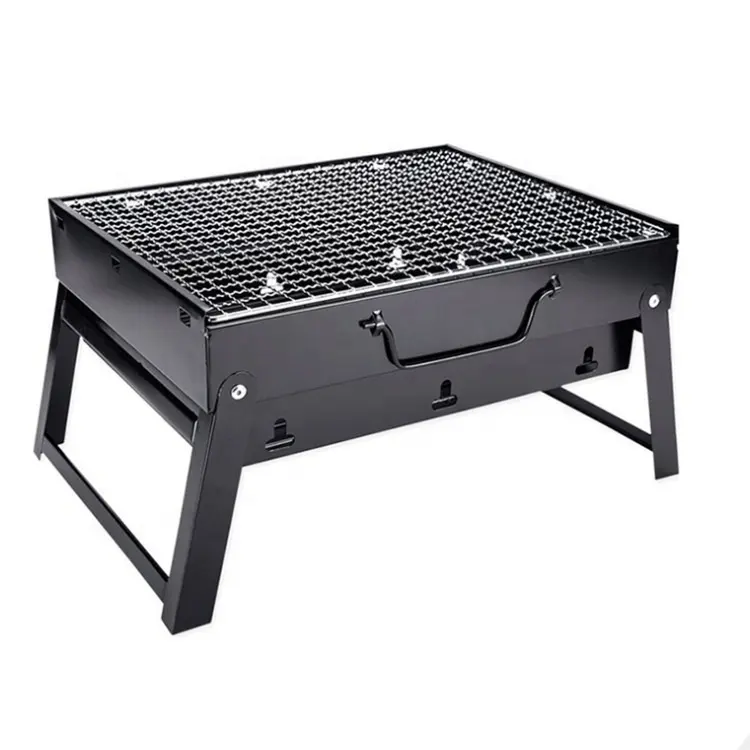 Chuyên Nghiệp Chất Lượng Cao Gấp Ngoài Trời BBQ Than Nướng Di Động Chống Cháy BBQ Nướng Ngoài Trời Nướng Thịt Nướng