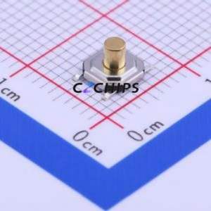 TS-1187A-C-G-B Tactile Switch SMD Switch Single Pole Single Throw Round Button 2.6N Vertical Mount - Product Image 1