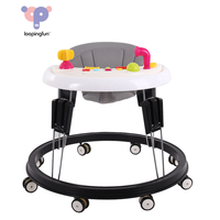 Marchette multifonctionnelle 3 en 1 pour bébé, marchette pliable à 8 roues pour garçon