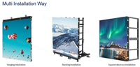 P3.91  500*1000mm Layar Video LED Dalam Ruangan HD Full Color untuk Pusat Perbelanjaan, Aula Pameran, Acara Komersial, dan Periklanan