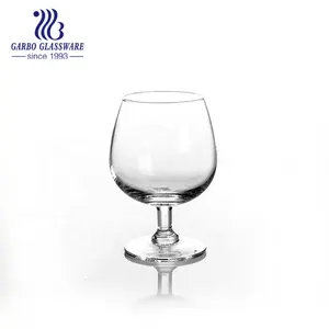 Toptan kısa saplı beyaz şarap cam kadeh 12oz standart cam kırmızı şarap şişesi popüler stemware likör üretimi cam kadehler
