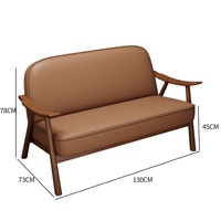 Vente en gros OEM ODM de fauteuils de restauration en bois, meubles de restaurant, ensemble de chaises de salle à manger pour salon de thé, café, avec coussin