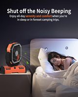 Nouveau ventilateur de camping portable de 12 pouces pour l'extérieur, 40000 mAh, avec lumière RGB et SOS, télécommande, rechargeable, pour les voyages
