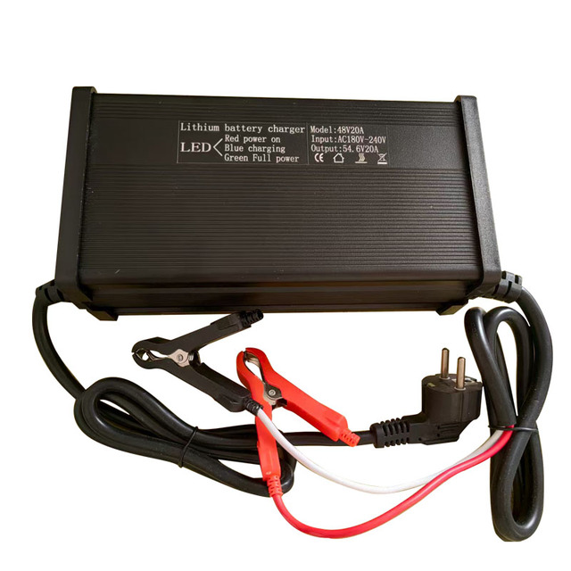 54.6V 58.4V 58.8V Lithium Ion Battery 48V 20A   Charger for 16s 3.2v  Lifepo4/13s 14S 3.7v Li-ion Battery Pack