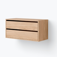 Armoire murale en noyer noir avec gestion des câbles pour meubles de maison