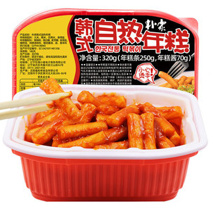 Gâteau instantané coréen de 320 g, collation coréenne, pot chaud auto-chauffant, gâteau de riz frit instantané portable, tteokbokki coréen - Product Image 1