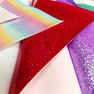 Feuilles de similicuir PU brillant à paillettes épaisses de qualité supérieure pour chaussures, sacs, nœuds et artisanat - Product Image 3