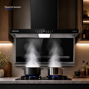 <span class=keywords><strong>Campana</strong></span> <span class=keywords><strong>extractora</strong></span> <span class=keywords><strong>plana</strong></span> de 900 mm para montaje en pared, triple succión superior y lateral, motor DC Inverter, presión estática de 1000 Pa - Product Image 4