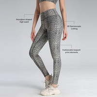 Yoga-Bekleidung Fabrik Maßgeschneiderte Damen Pilates Sportbekleidung Workout-Sets Fitness Sport-BH Po-Formende Leggings Leoparden-Yoga-Hosen Set