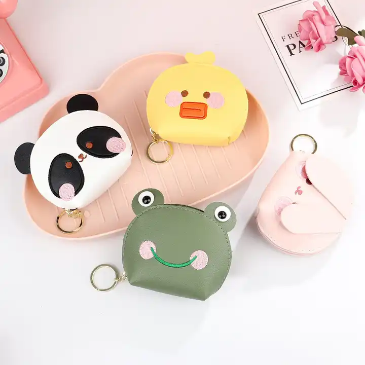 Cute Plush Coin Purse Lovely Bear Money Bag Girls Portable Cosmetic Card  Holder✔