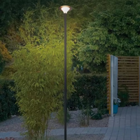 IP65 IP67 lampu rumput LED surya tahan cuaca 2-3M aluminium minimalis gaya untuk taman tempat parkir luar ruangan cuaca