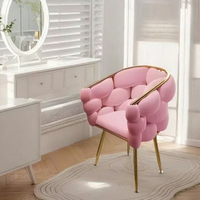 Vente directe usine – Chaise de chambre moderne de luxe léger, design nordique minimaliste créatif, chaise de maquillage pour salle à manger et salon