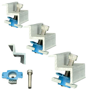 Kit Completo di Montaggio Solare a U con Morsetto Centrale per Installazioni su Tetti Metallici, Soluzione di Fissaggio con Zavorra in Alluminio Anodizzato - Product Image 2