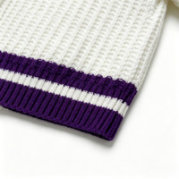 Pull-over en tricot personnalisé pour l'automne et l'hiver, col polo, chaud et confortable, vente en gros
