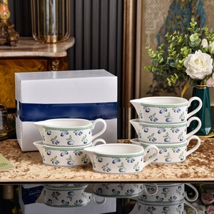 Wholesale Eco-Friendly Vintage High-End Porcelain Dinnerware Sets for Hotels Afternoon <b>Tea</b> Bowls Plates Teapots Dishwasher Safe - Product Image 4