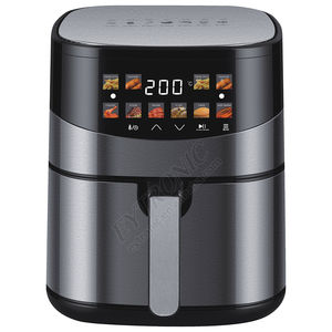 Nuevas freidoras de aire de 5L, 6L y 8L de acero inoxidable con pantalla táctil digital a color, máquina inteligente para uso doméstico 2025 - Product Image 4