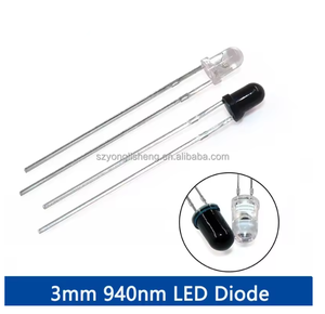 ไฟ LED 940nm 3มม. 5มม. ไดโอดตัวรับอินฟราเรด F3 F5ไดโอด - Product Image 4