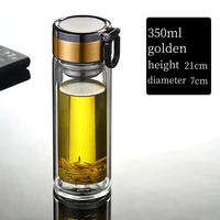 Bouteille de thé en verre Bouteille d'eau en verre avec infuseur à thé Bouteille d'infuseur de thé en verre