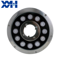 Lumière de fontaine subaquatique LED en aluminium moulé IP68 entièrement étanche DMX RGB pour fontaine extérieure et aménagement paysager