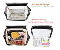 PU Wickeltasche Rucksack für Frauen Reise-Wickelrucksack, Windeltasche für Mütter Unisex Mutterschafts-Wickeltasche