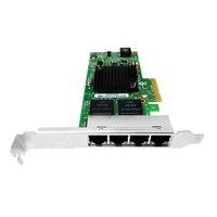 Tarjeta Adaptadora de Red para Servidor Intel I350AM4, CC8350-T4V2 I350-T4, Cuatro Puertos Gigabit Ethernet, PCI-E X4