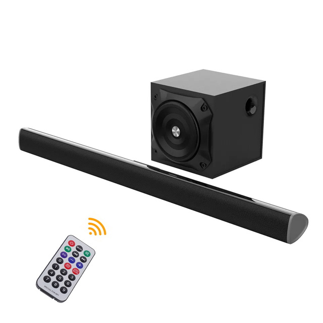 High Quality Home Theater Speaker Blue Tooth 5.0 Wireless AUX Optical Wired 40W Soundbar Stereo Sound Subwoofer TV Sound System