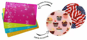 Tapis de cuisson en silicone découpé sur mesure, sous-verre en silicone, tapis de tasse, tapis de cuisson coloré 16*11'' pour la vente en gros - Product Image 6