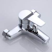 Robinet de douche pour salle de bain, robinet de baignoire mural en alliage de Zinc à poignée unique eau chaude et froide, robinet mitigeur de douche Triple