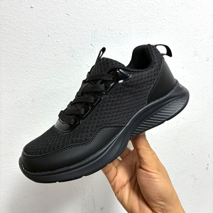 Zapatillas Deportivas Negras de Malla con Cordones, Punta Redonda, Suela de Goma Transpirable, Entresuela de EVA, para Todas las Temporadas, Venta al Por Mayor - Product Image 4