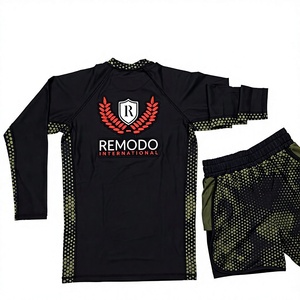 Conjunto de Rashguard de Muay Thai con Diseño Sublimado Personalizado OEM para Adultos, UPF 50, Secado Rápido, Elástico en Cuatro Direcciones, Poliéster Transpirable - Product Image 2