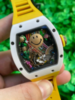 Precio al por Mayor, Relojes Mecánicos Automáticos Super RM Richarsd Diver, Cristal de Zafiro, Esfera con Indicadores, Correa de Goma, Caja de Metal, Deportivos