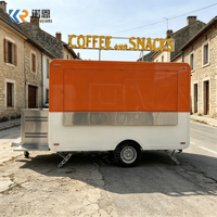 Remorque de camion de restauration mobile de 10 pieds entièrement équipée pour la plateforme commerciale de traiteur