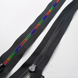 PP Plastic Close-End Zipper 5# with Regular <strong>Teeth</strong> Nickel-Free Customized Color - Product Image 2