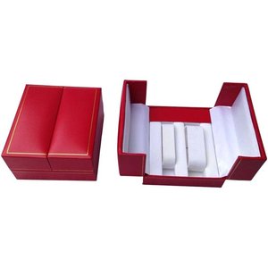 Caja de reloj de cuero al por mayor con doble apertura, múltiples ranuras, caja de almacenamiento para pulseras y brazaletes, caja de embalaje de joyería con logotipo personalizado para set de relojes - Product Image 4