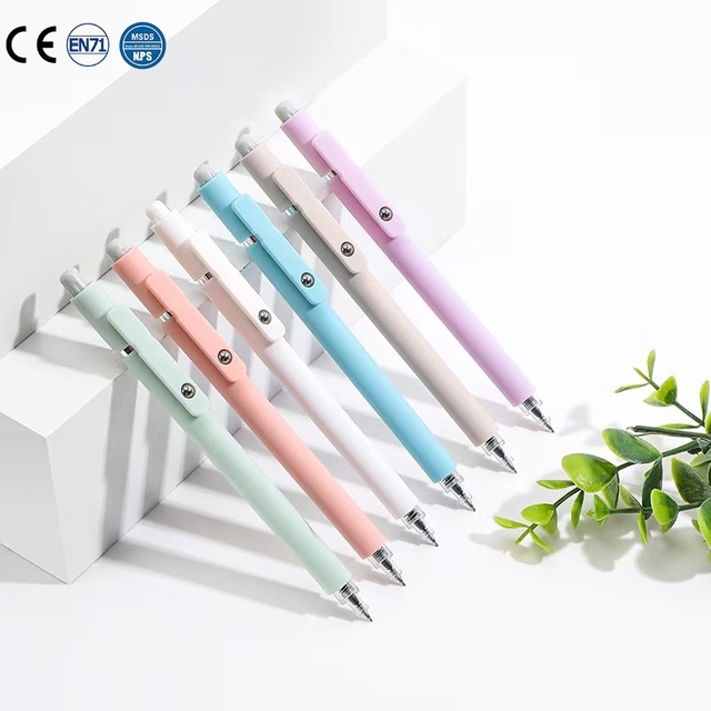 0.5mm Black Press Natural Pen with Quick Dry Feature Plastic Write Smoothly Signature Pen Blue & Red Ink Colors