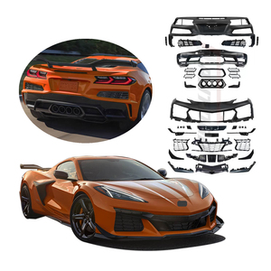 Nouveau Kit de carrosserie en matériau ABS PP de conception pour <span class=keywords><strong>Corvette</strong></span> C8 mise <span class=keywords><strong>à</strong></span> niveau vers Z06 calandre de pare-chocs avant arrière - Product Image 1