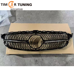 Grille avant TIM MB Classe C W205 Pré-lifting (2015-2018) Grille <span class=keywords><strong>Star</strong></span>/GT - Noir brillant Remplacement de la grille W205 C180 C200 C260 - Product Image 5