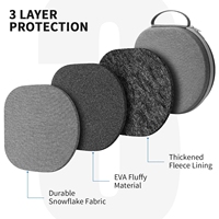 Étui intelligent pour AirPods Max avec mode veille protection pratique transport voyage dur organisateur housse de rangement sac pour écouteurs